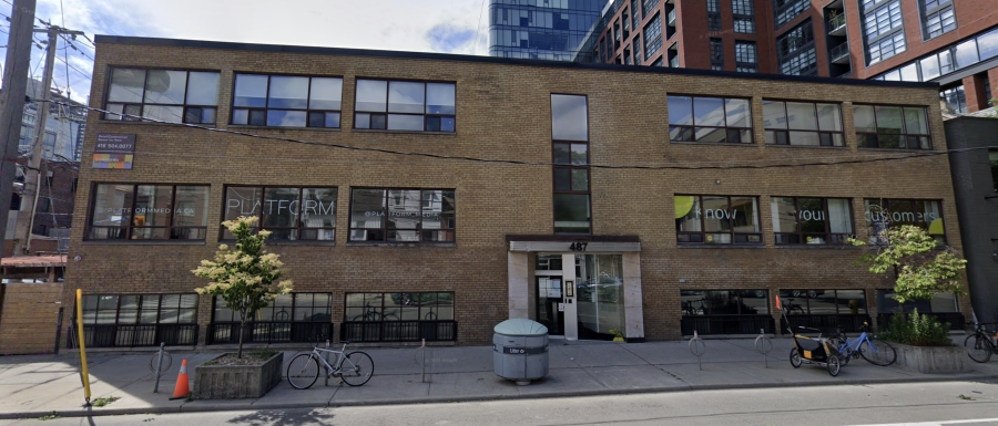 487 Adelaide Street West from Google Images (July 2023)