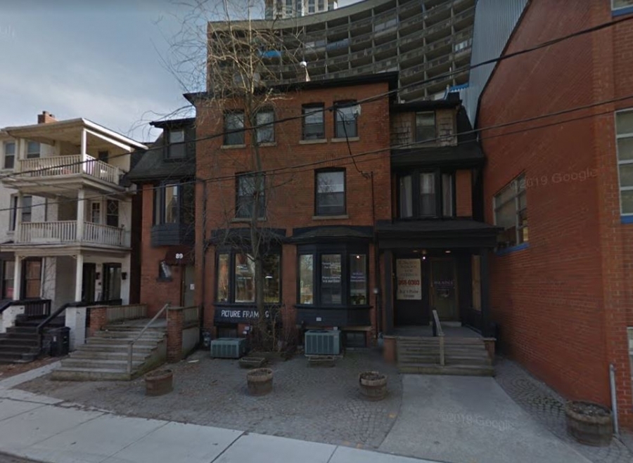 85-89 Collier Street, Toronto - April 2014 - Image via Google Streetview