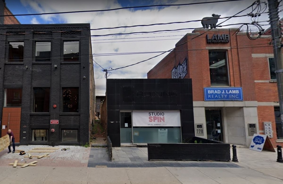 780 King Street West, Toronto (in middle) - June 2021 - Google Streetview