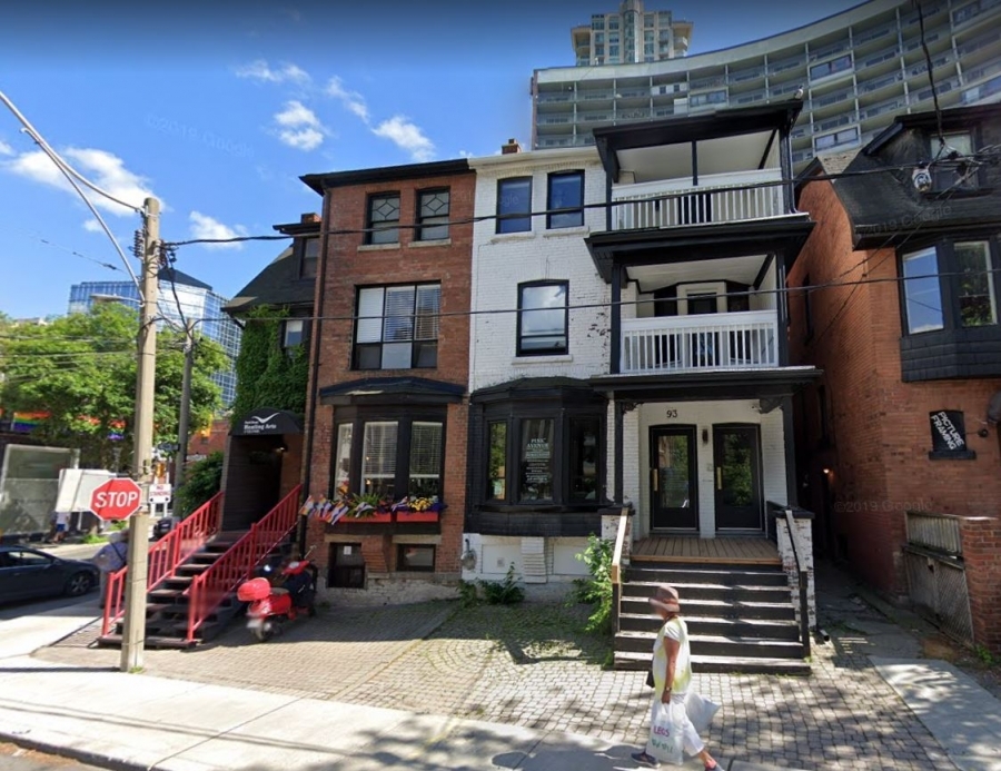 93-97 Collier Street, Toronto - June 2019 - Image via Google Streetview