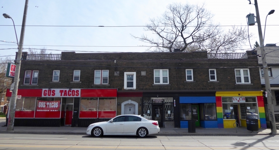 Building viewed from north side of Queen Street. 