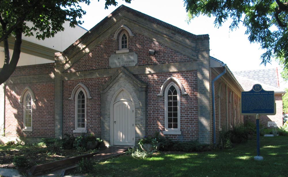 The Enoch Turner Schoolhouse in 2005/6. (Photo by Bob Krawczyk.)