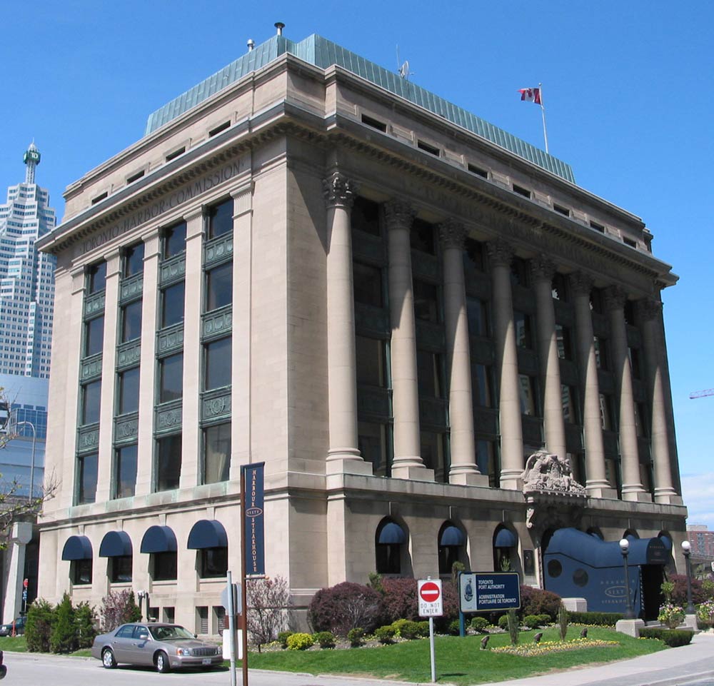 The Toronto Harbour Commission Building around 2005. (Photo by Bob Krawczyk.)