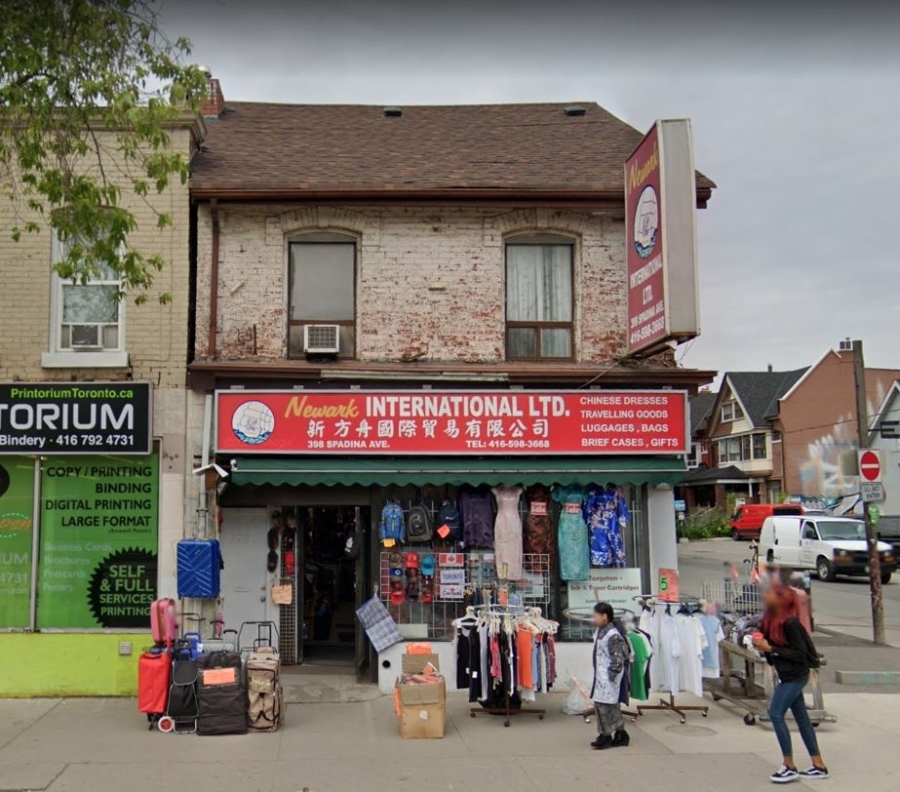 398 Spadina Avenue, Toronto - June 2019 - Image via Google Streetview