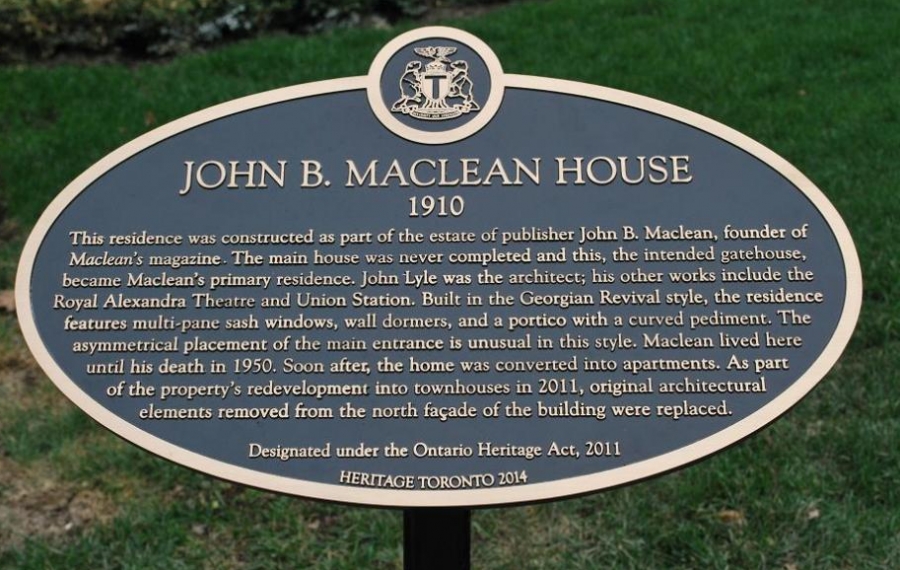 ACO Toronto - John B. Maclean House