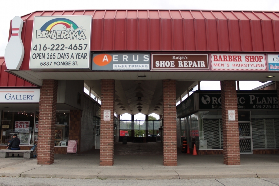 Newtonbrook Plaza in August 2018. (Image via Gostybever.)