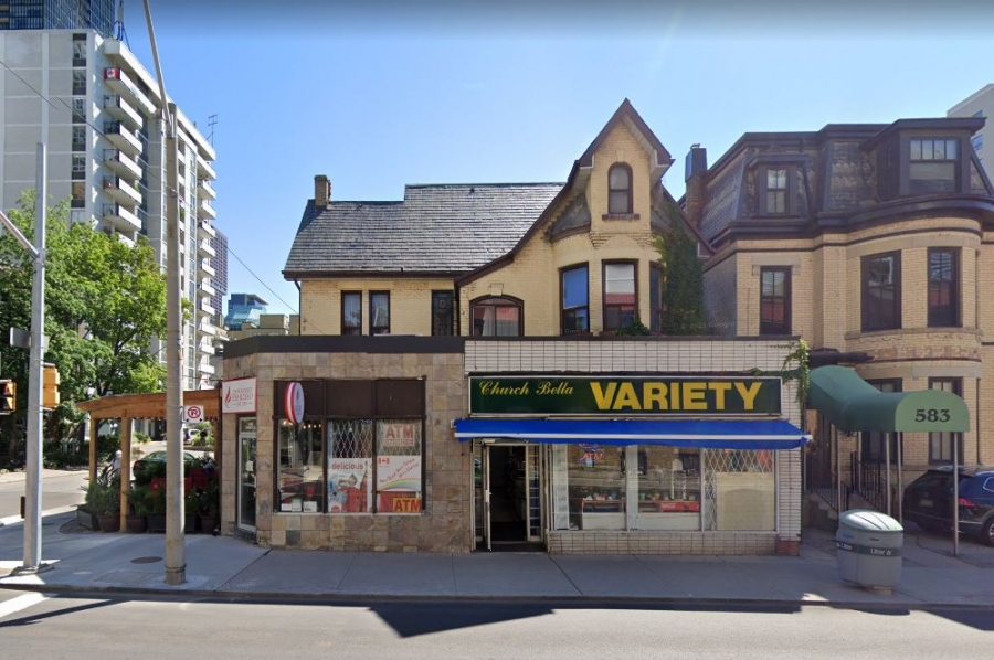 585 Church Street, Toronto - June 2021 - Image via Google Streetview